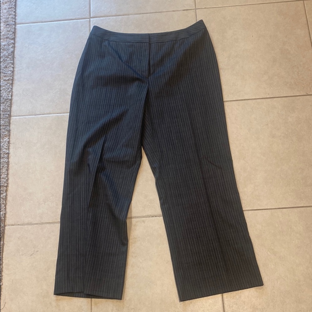 Lafayette 148 100% Wool Striped Trousers - Size 12